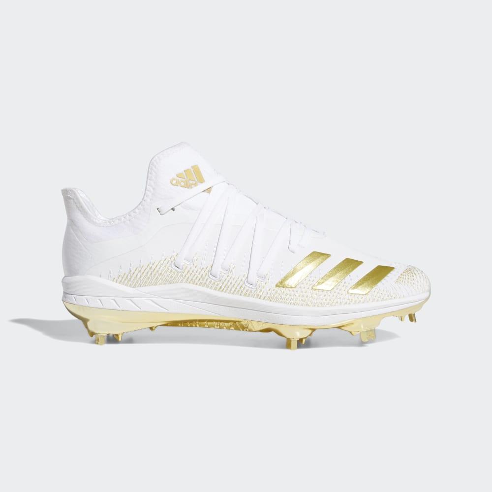 Adidas Men's Afterburner 6 Baseball Cleats White/Gold Metal Ireland DB3434